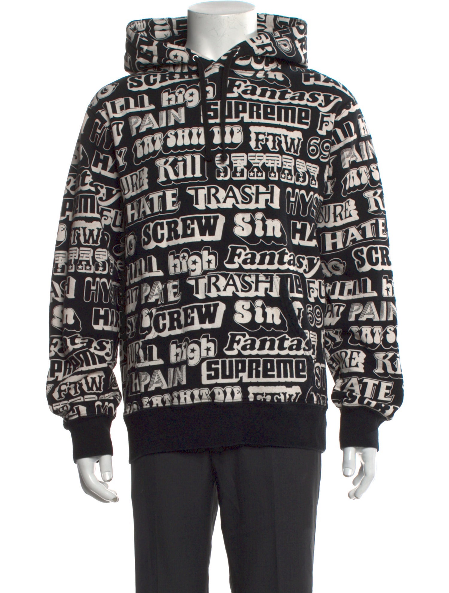 Supreme x Hysteric Glamour 2017 Signature Logo Hoodie