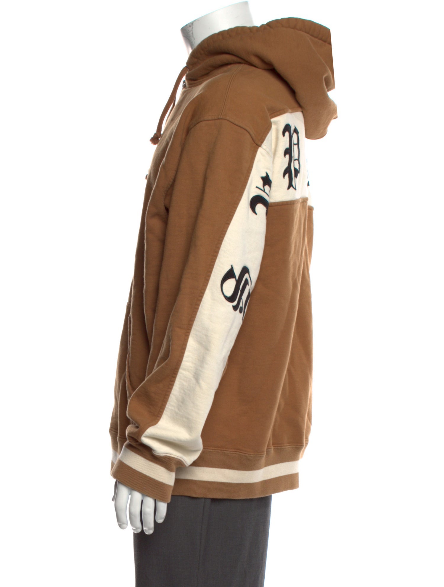 Supreme 2019 Old English Stripe Zip Up Hoodie