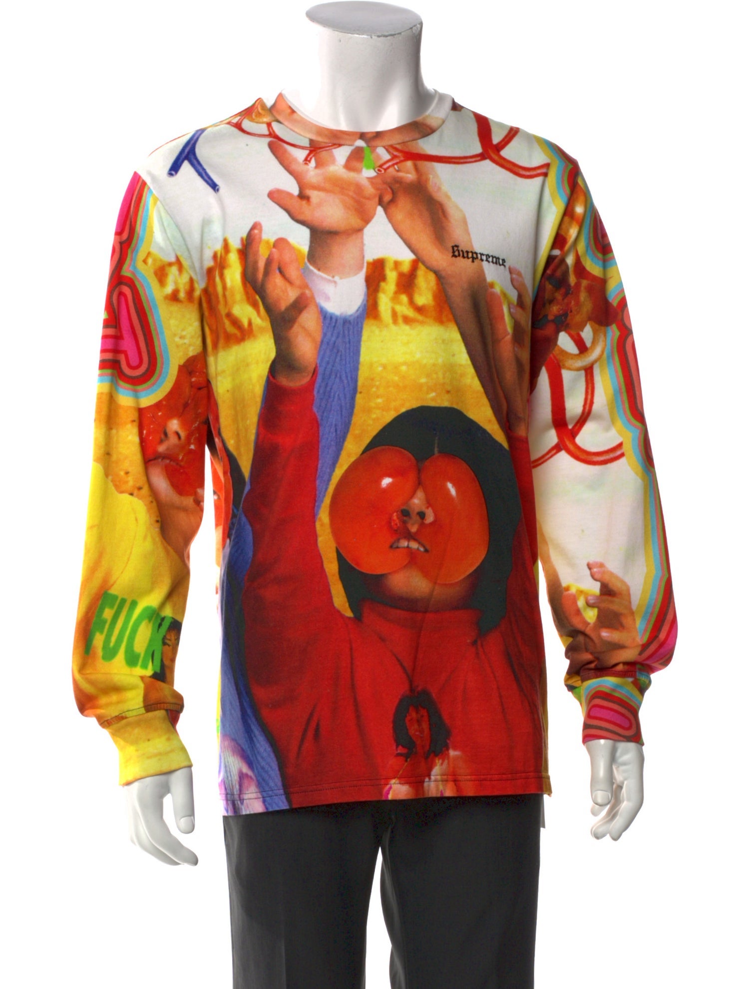 Supreme Printed Crew Neck Henley