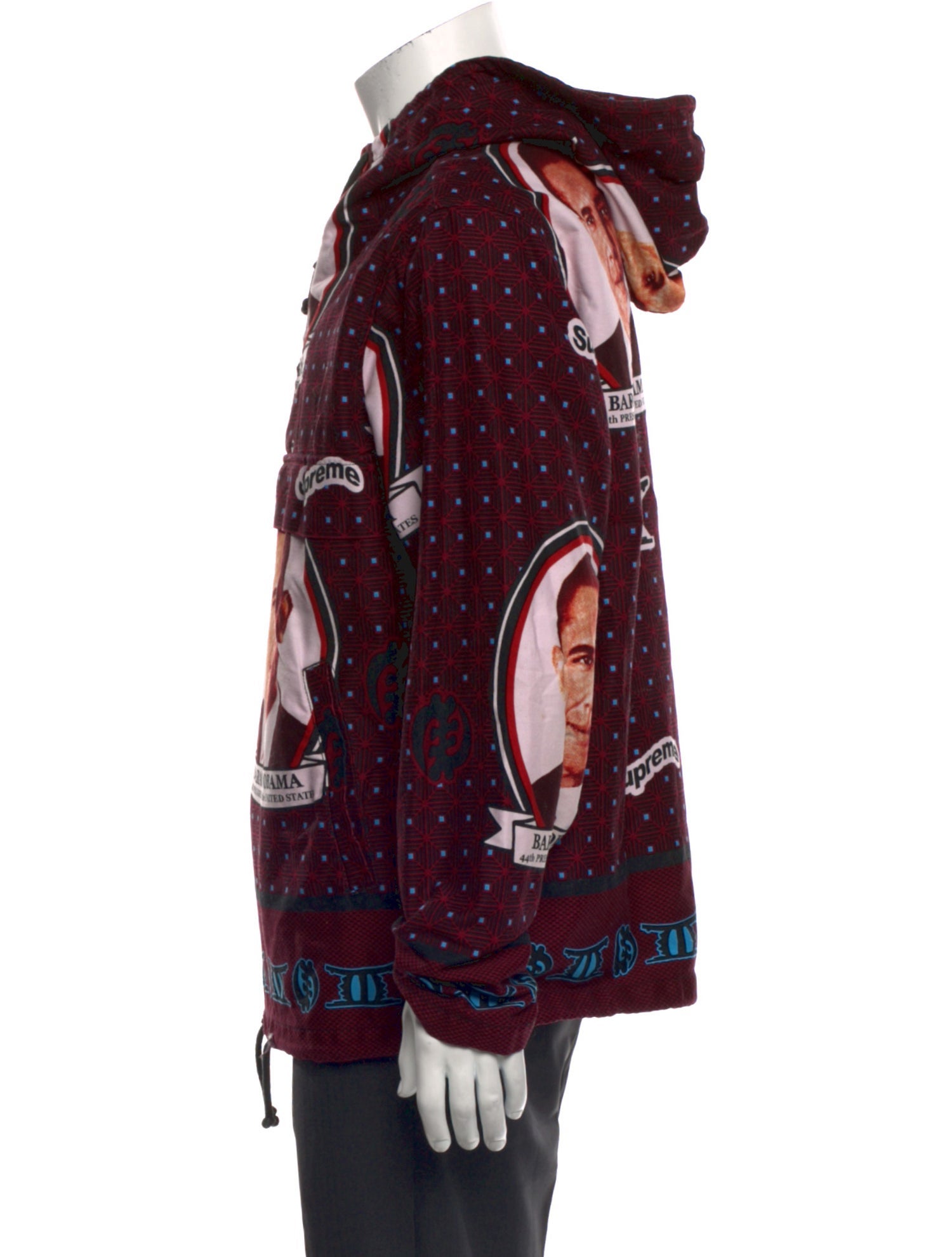 Supreme 2017 Obama Anorak 'Red' Moto Jacket