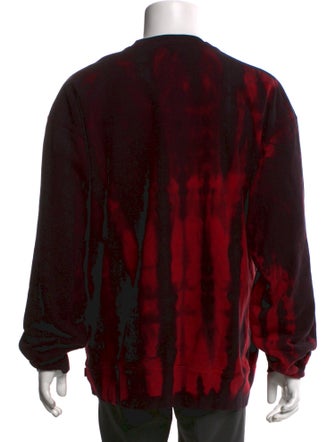 Supreme 2021 Small Box Crewneck 'Red Tie Dye' Sweatshirt