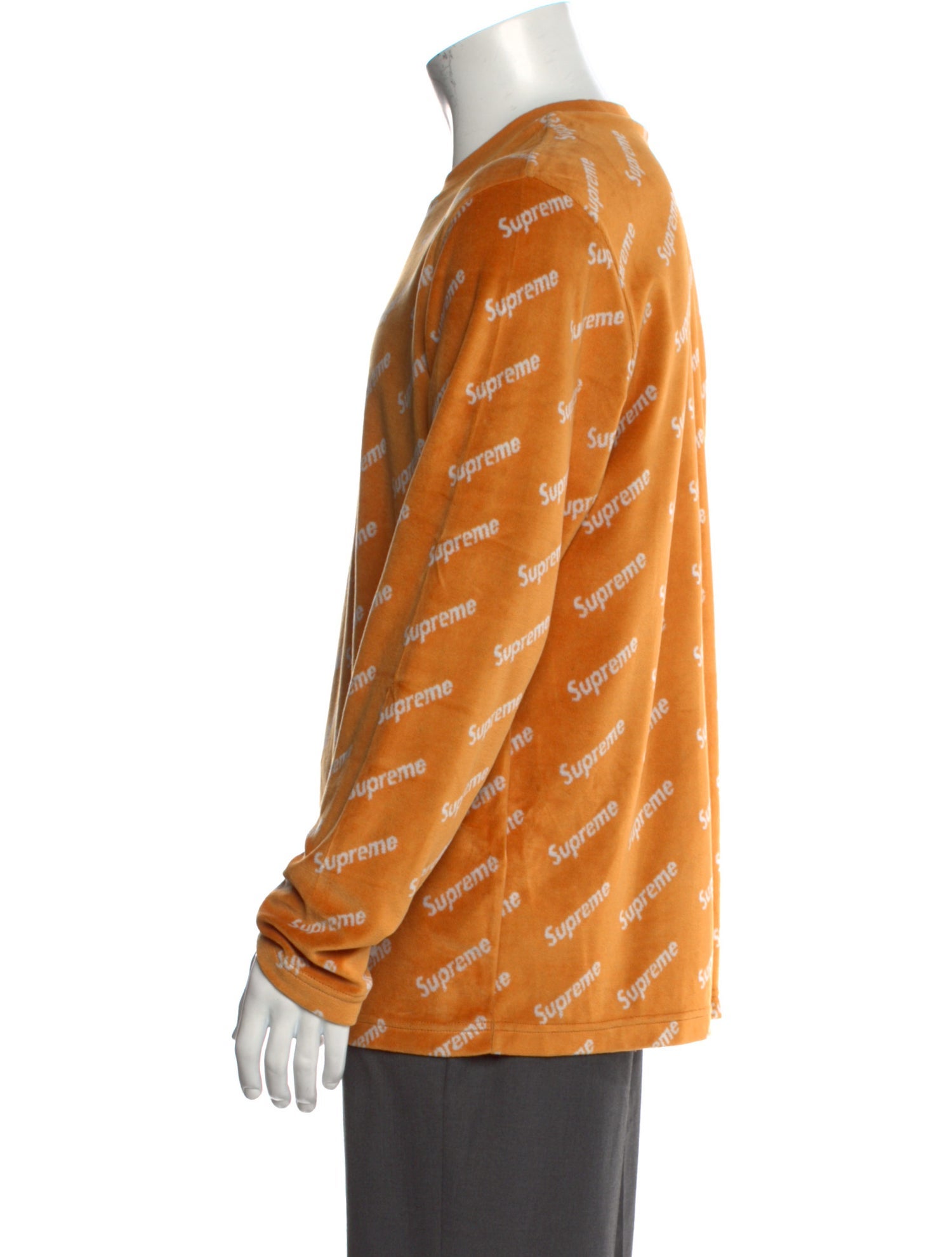 Supreme 2017 Velour Diagonal Logo Pullover