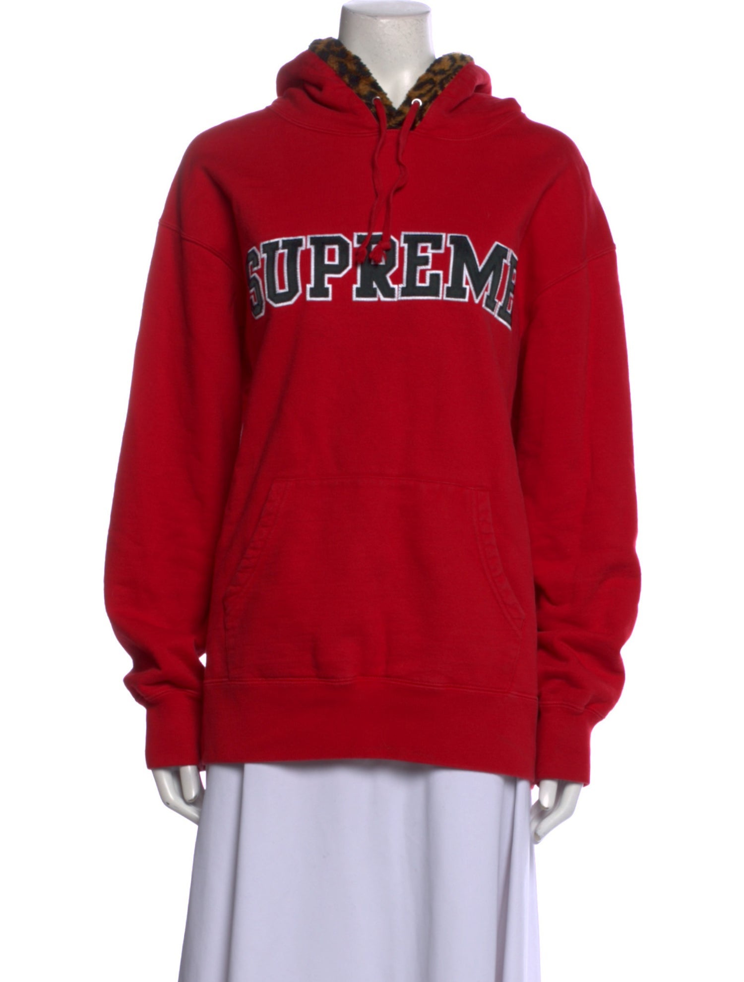 Supreme 2021 Leopard Trim Sweatshirt