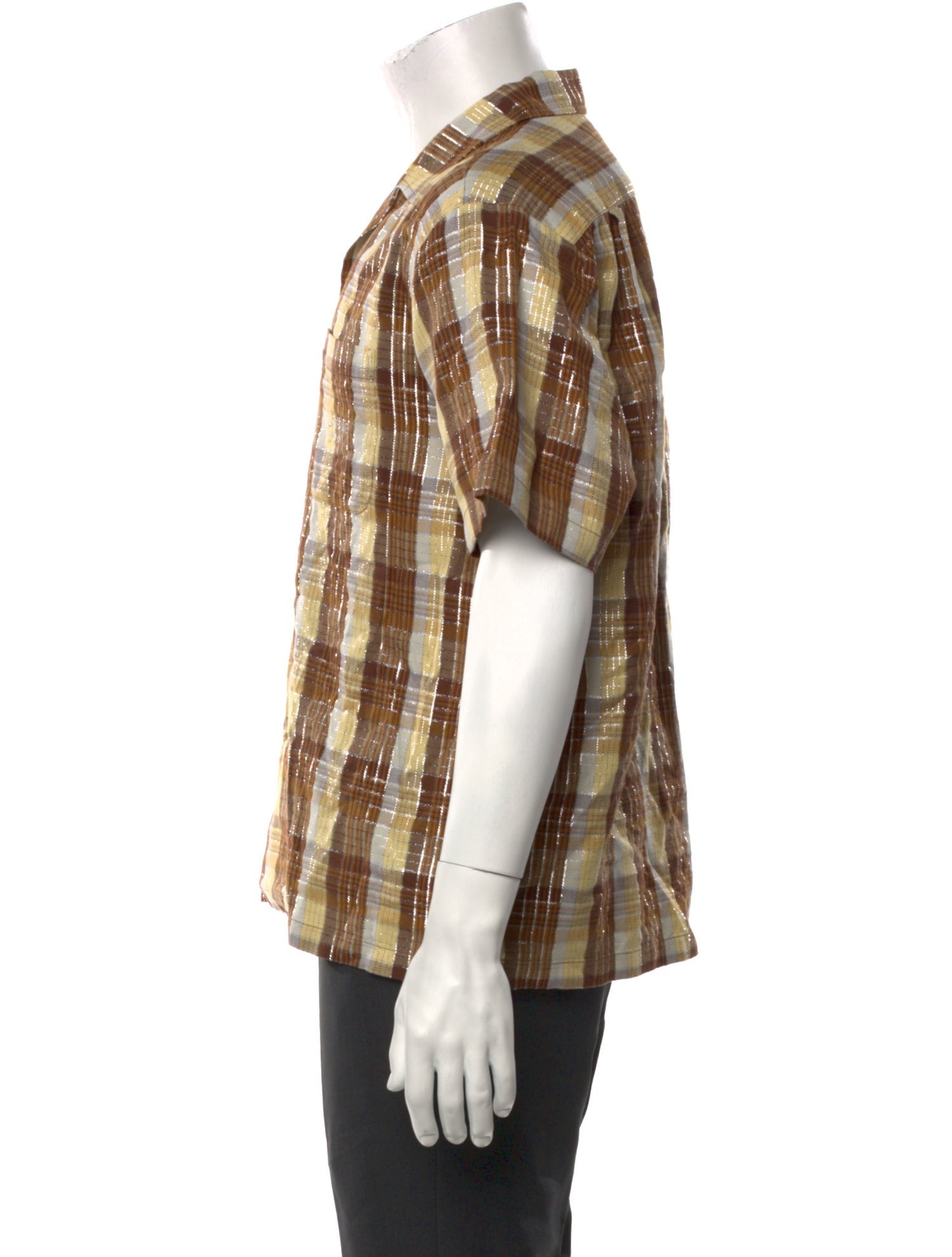 Supreme 2023 Metallic Plaid Western Shirt