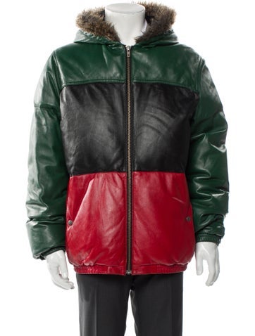 Supreme Outerwear 2012 Leather Puffer Coat XL