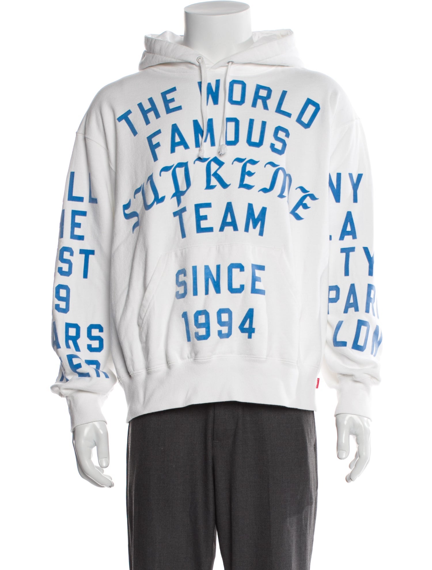 Supreme 2023 Team Flocked Hoodie