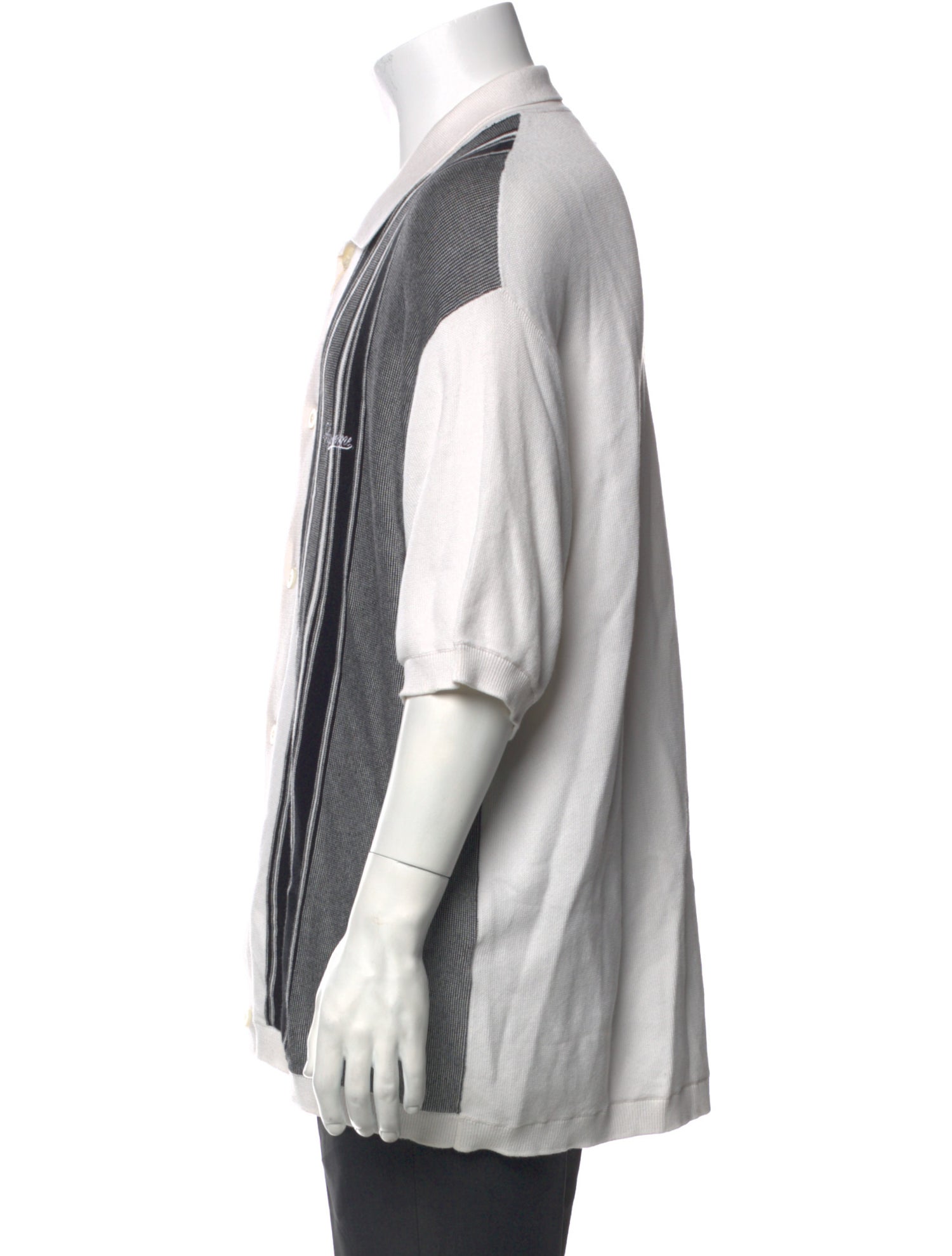 Supreme Stripe Button Striped Shirt