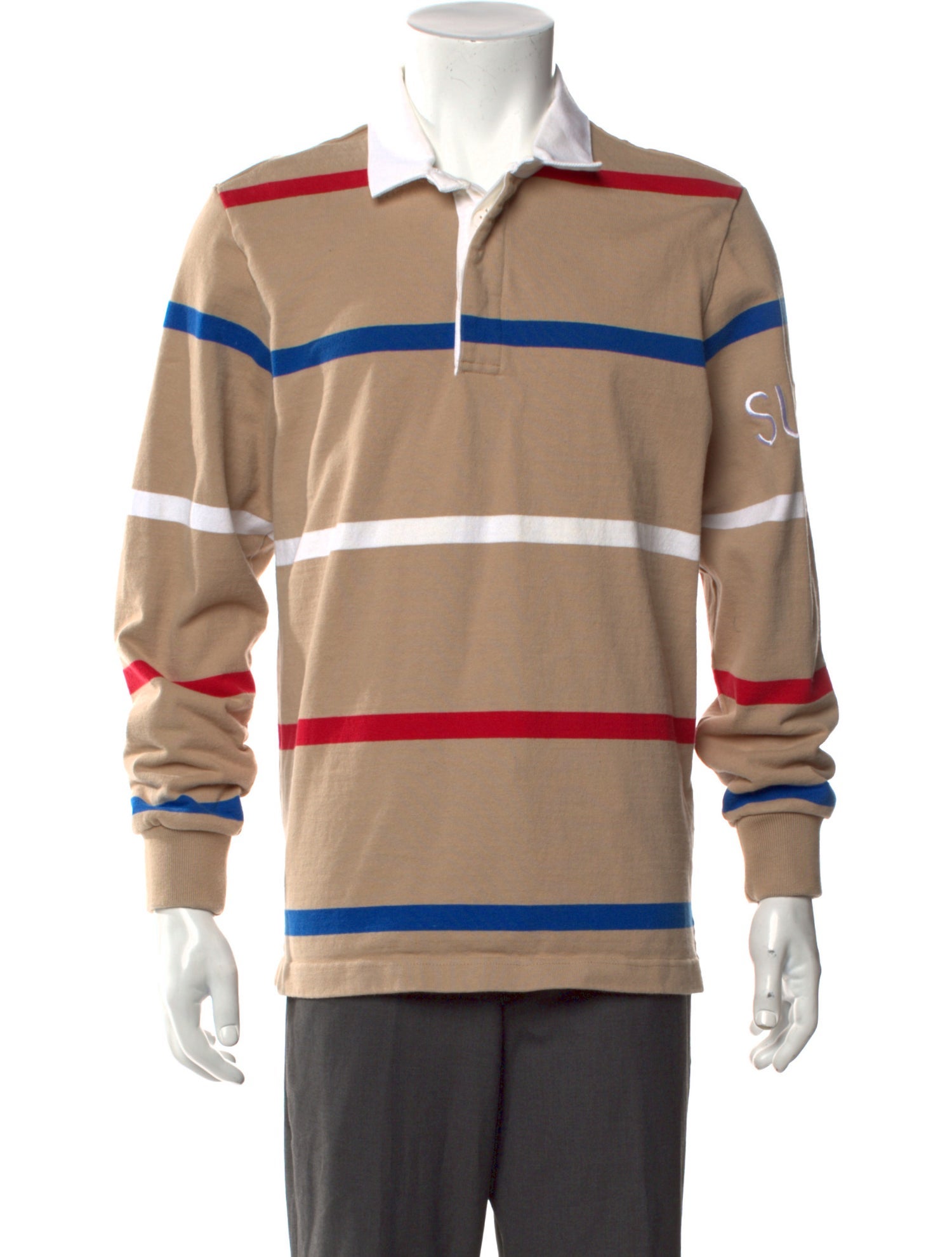 Supreme 2016 Striped Polo Shirt