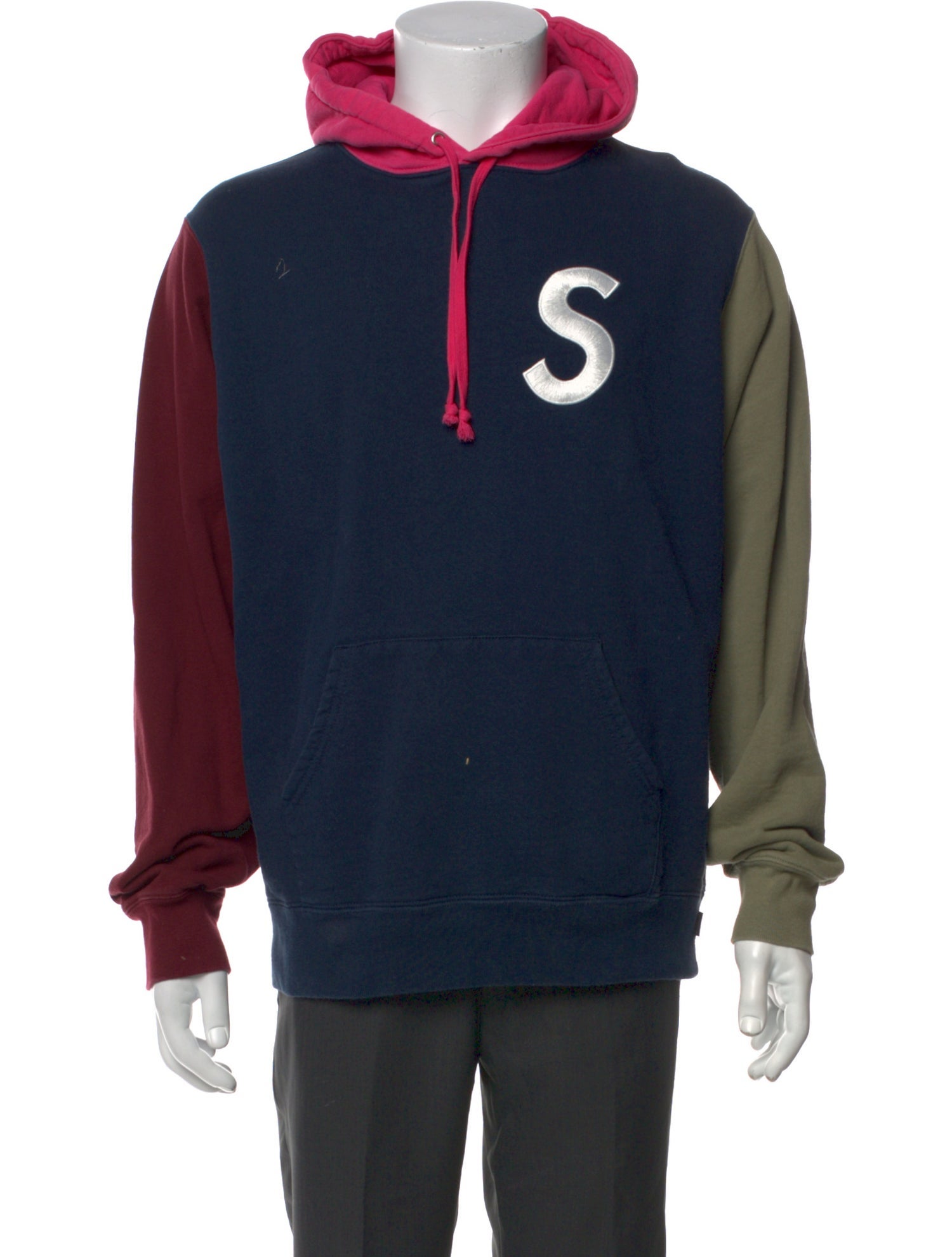 Supreme 2019 Colorblock S Logo Hoodie