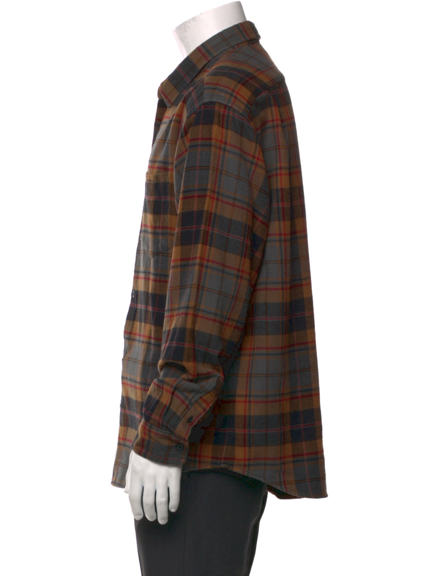 Supreme Classic Logo Flannel Plaid Print Shirt