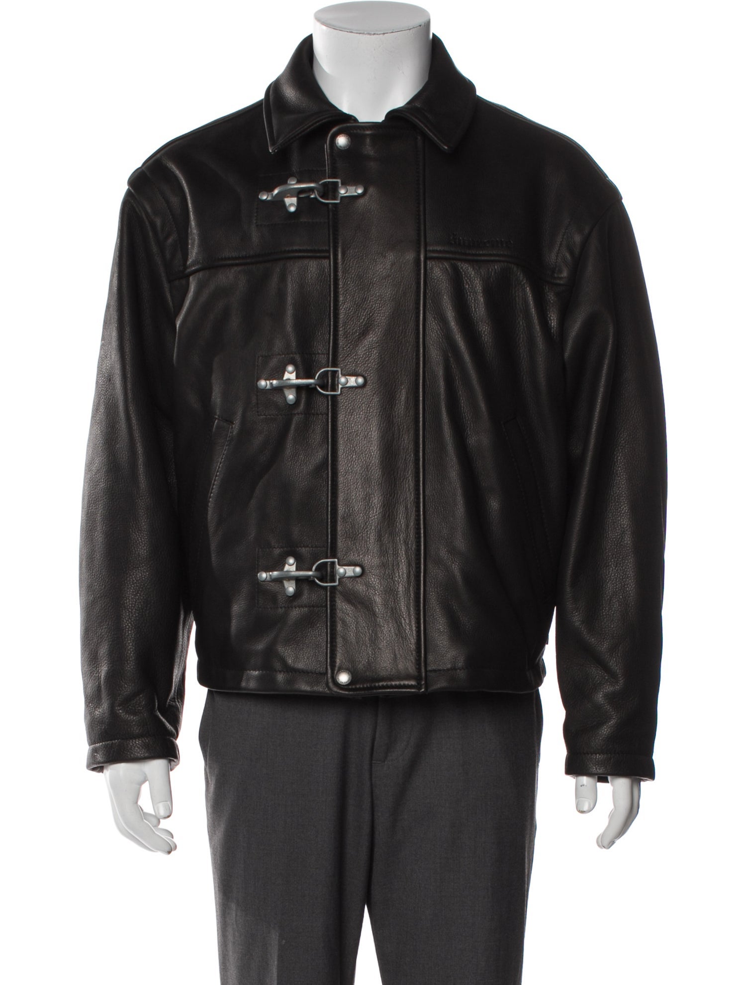 Supreme 2025 x Schott Leather Clasp Moto Jacket