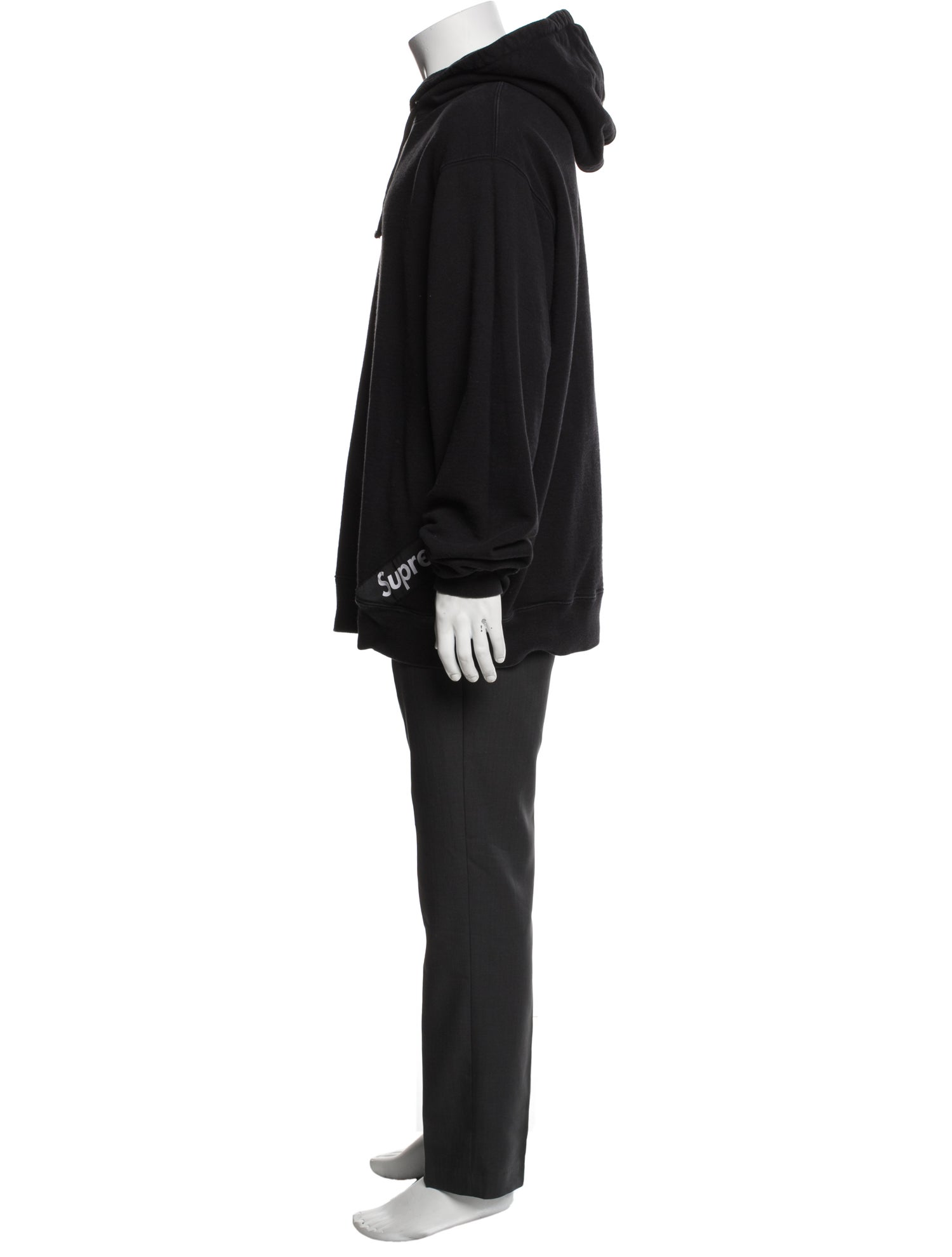 Supreme Signature Logo Crew Neck Hoodie