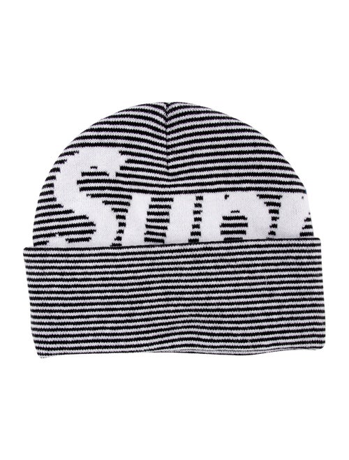Supreme Big Logo Stripe Beanie (FW22)