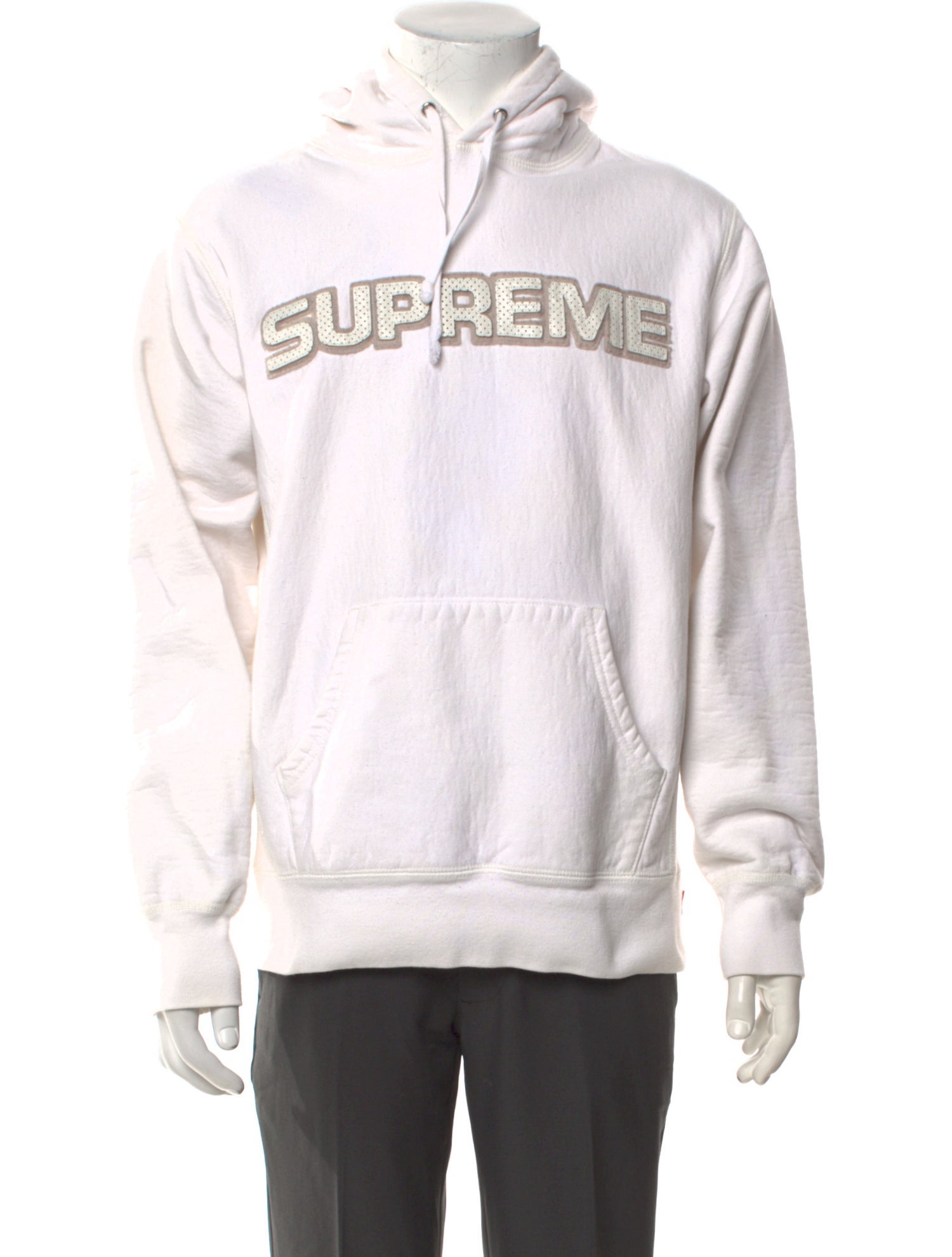 Supreme 2018 Perforated Leather Hoodie