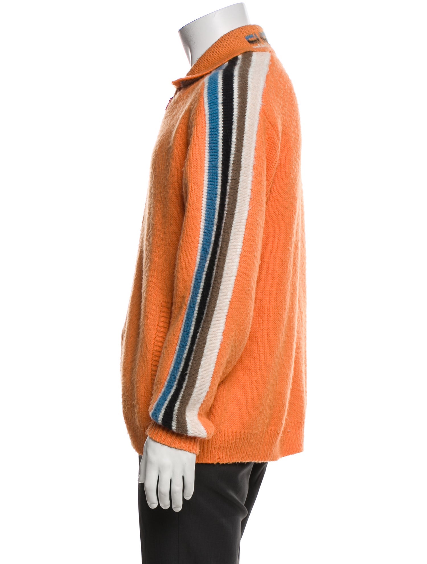 Supreme Collar Long Sleeve Polo Sweater