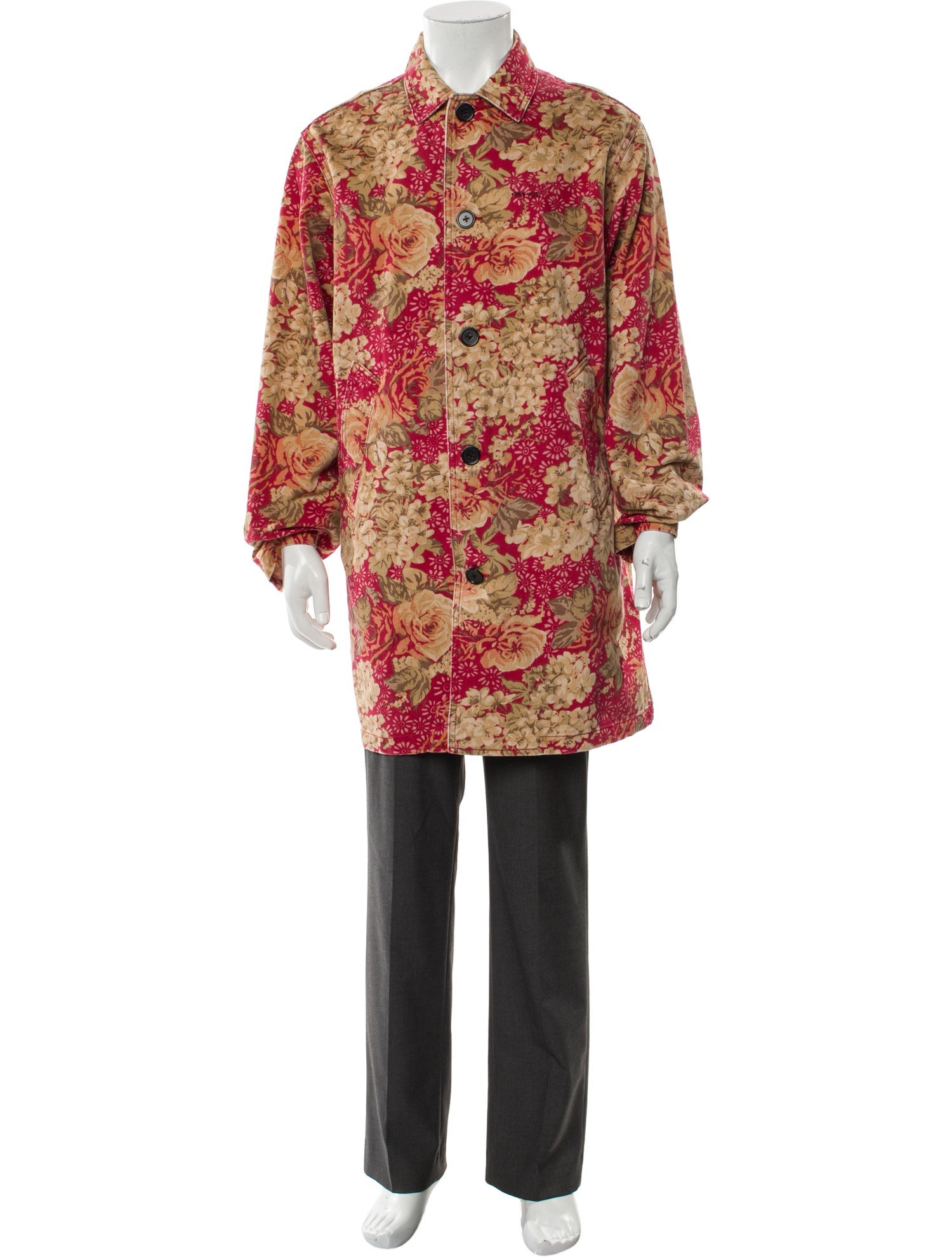 Supreme 2018 Floral Print Overcoat