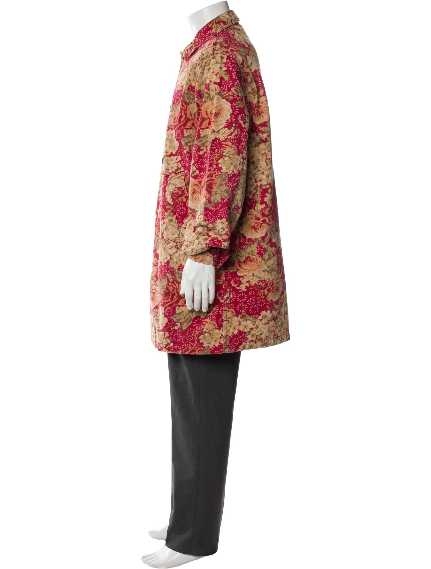 Supreme 2018 Floral Print Overcoat