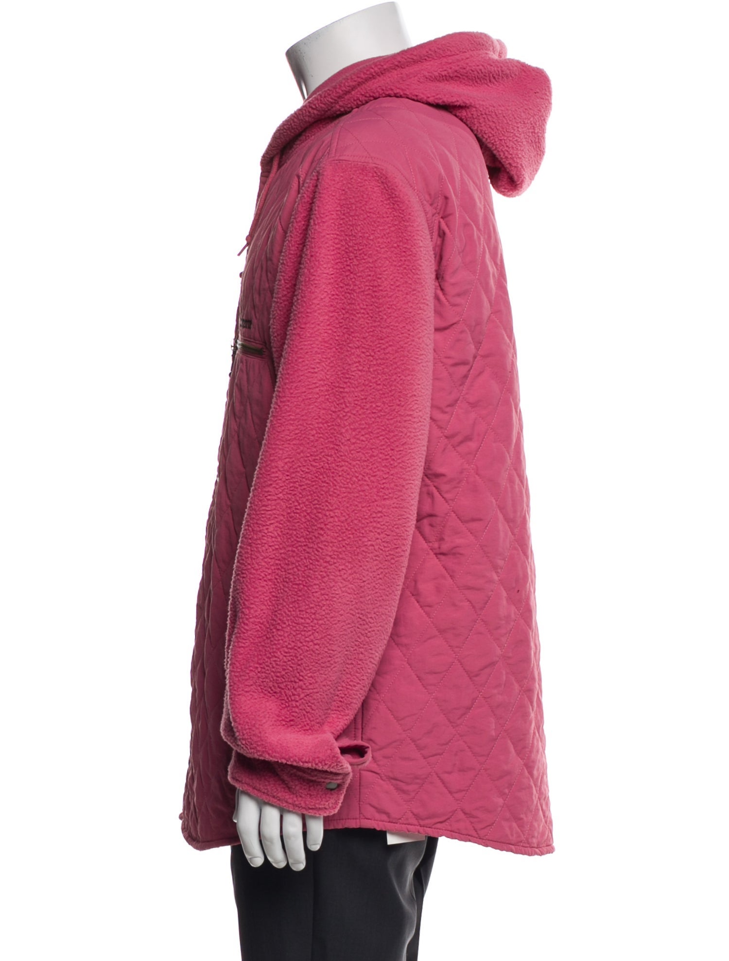 Supreme 2017 Hooded Fleece Nylon Puffer Coat