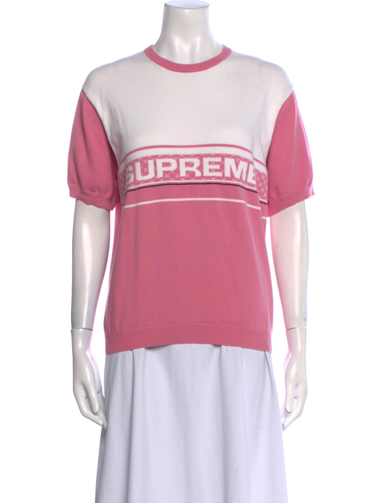 Supreme Graphic Print Crew Neck Sweater