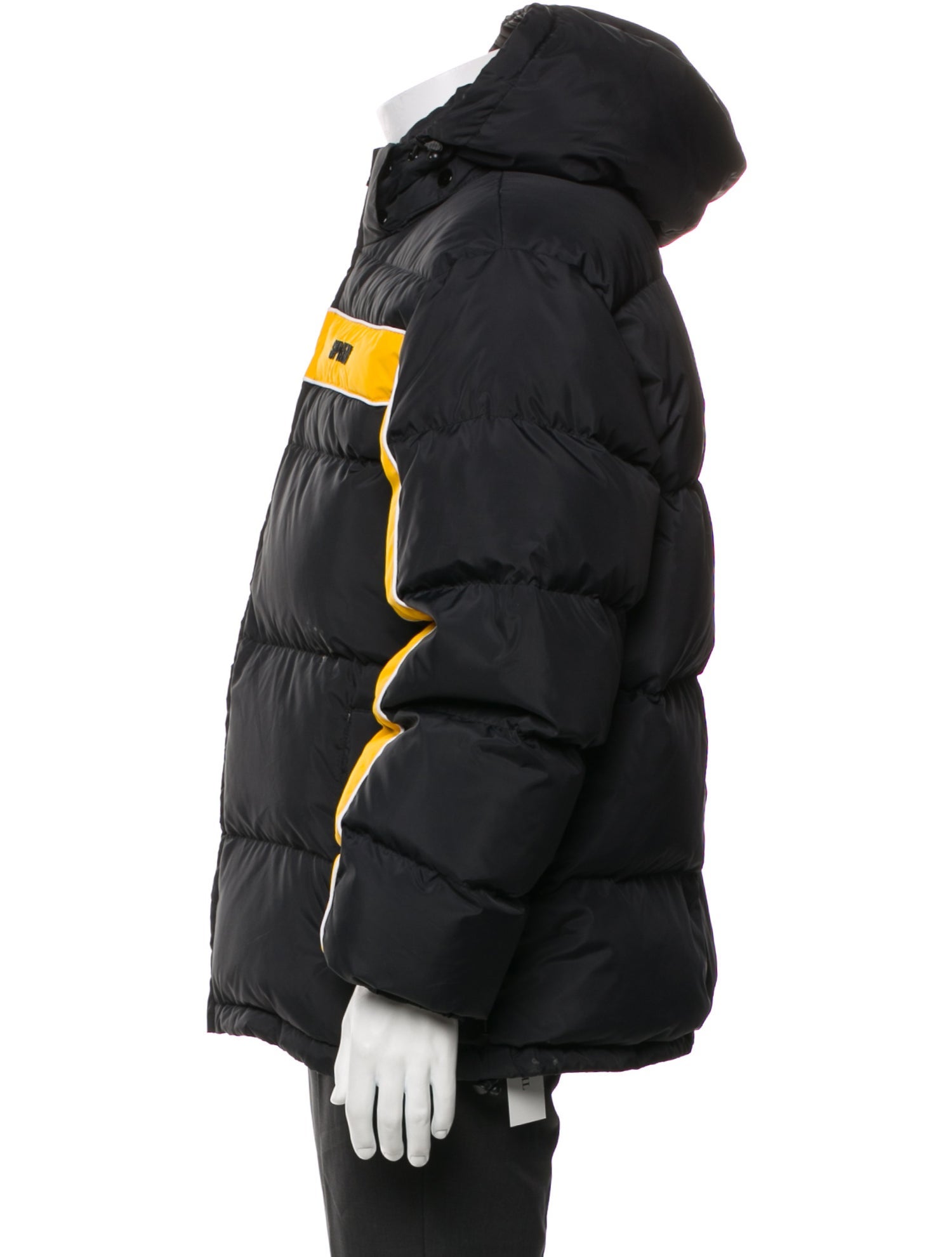 Supreme 2018 Stripe Panel Puffer Coat