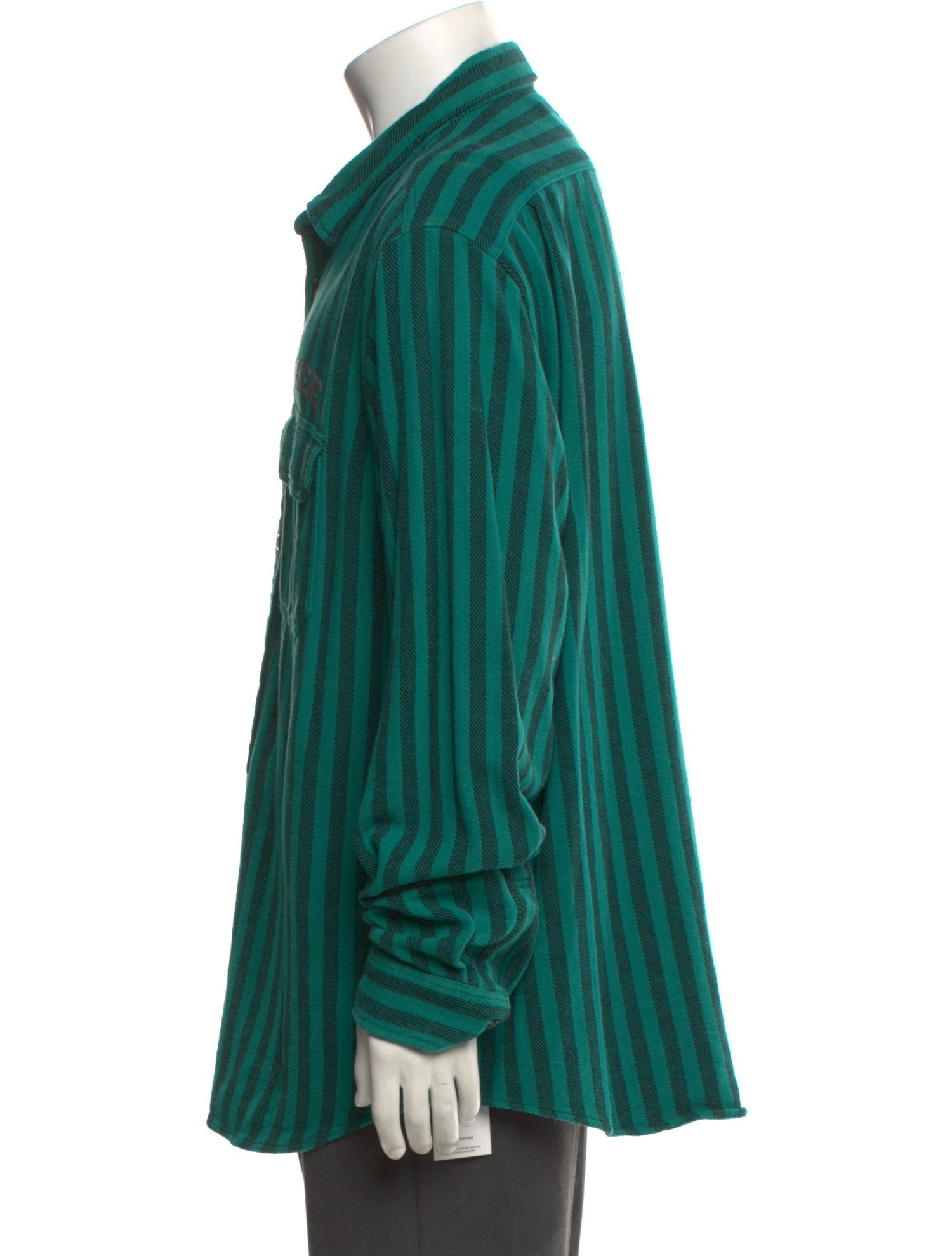 Supreme 2018 Striped Denim Shirt