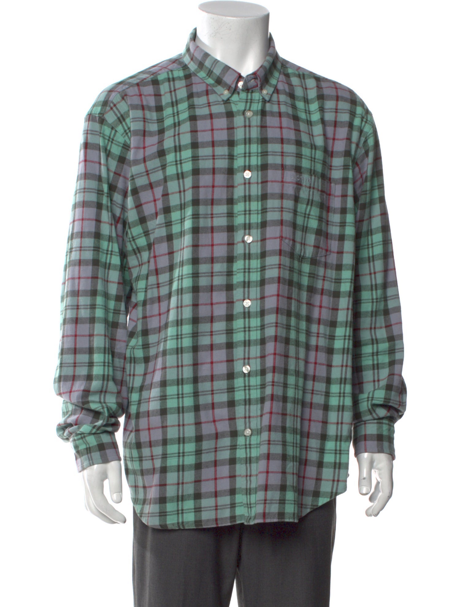 Supreme Plaid Plaid Print Shirt