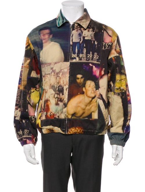 Supreme 2023 X Mark Leckey Hardcore Patchwork Harrington Jacket Jacket