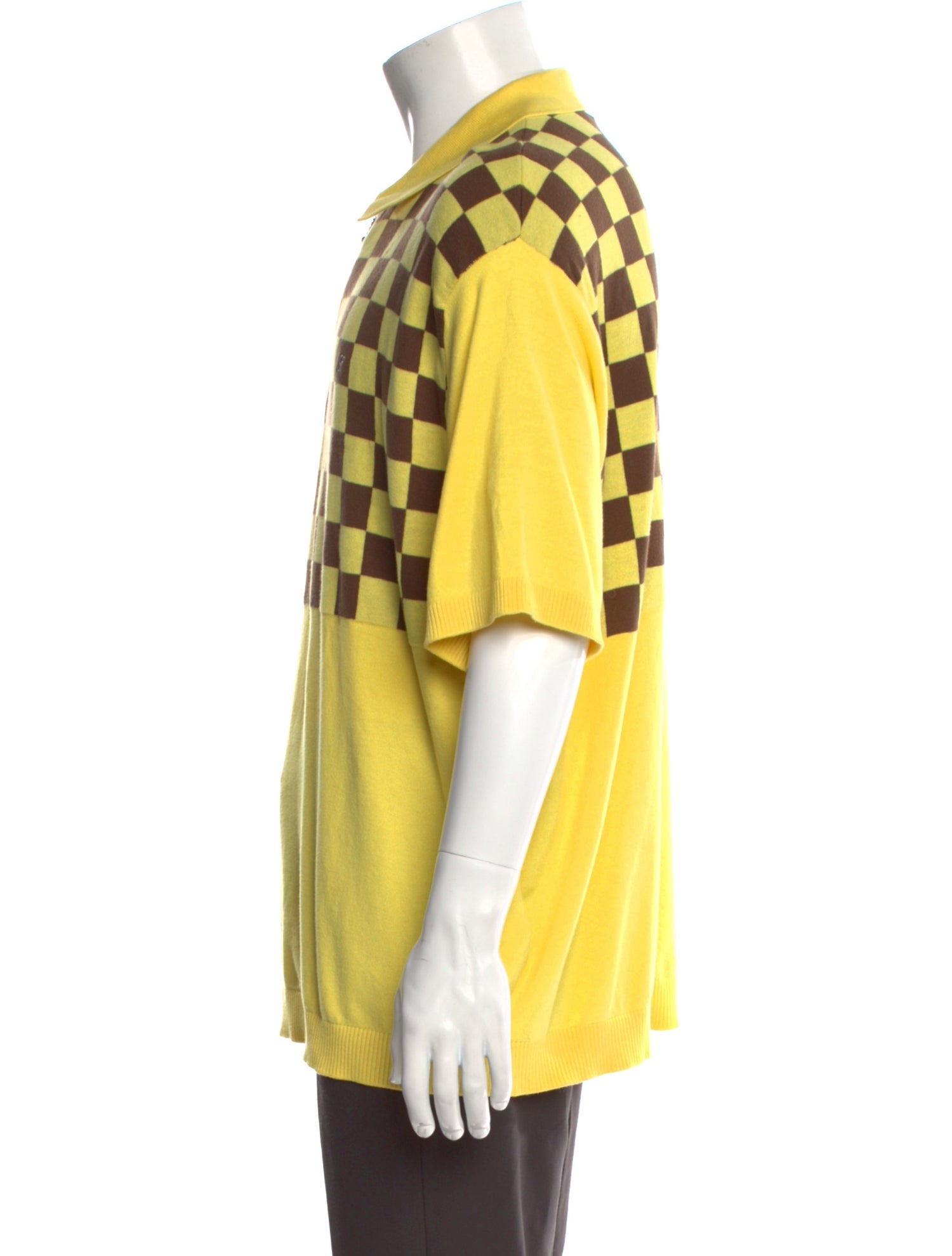 Supreme 2022 Checkerboard Zip Polo Shirt