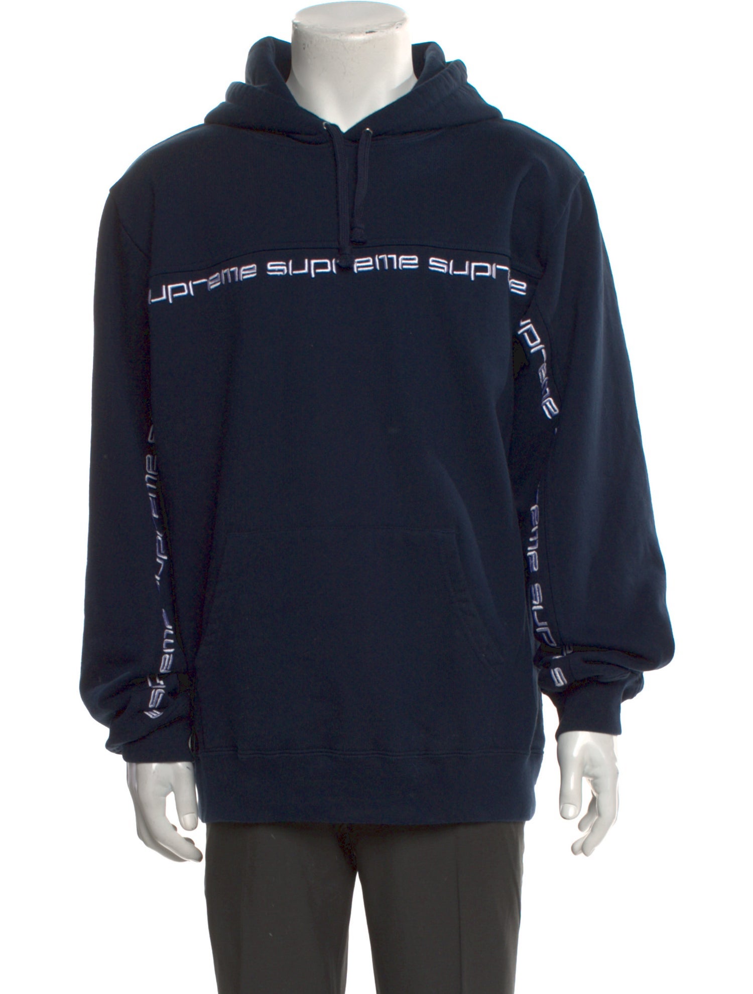 Supreme Signature Logo Graphic Print Hoodie