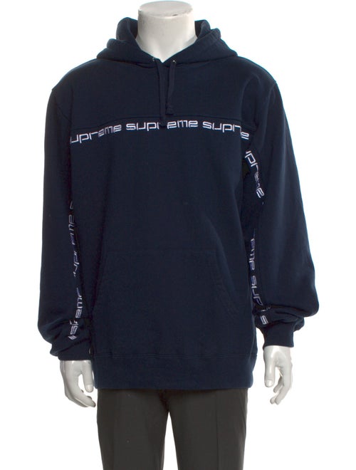 Supreme Signature Logo Graphic Print Hoodie