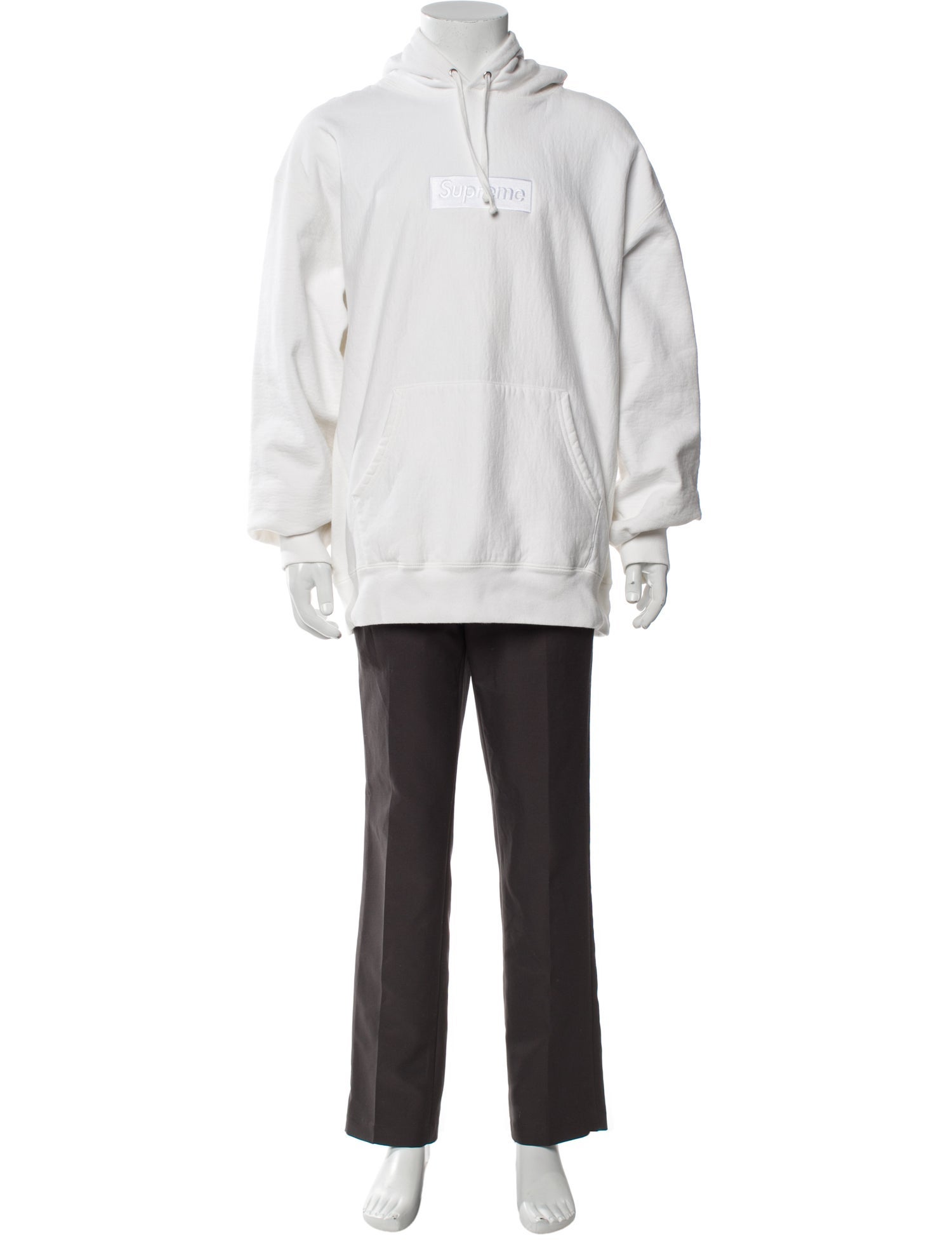 Supreme Tonal Box Logo Crew Neck Hoodie