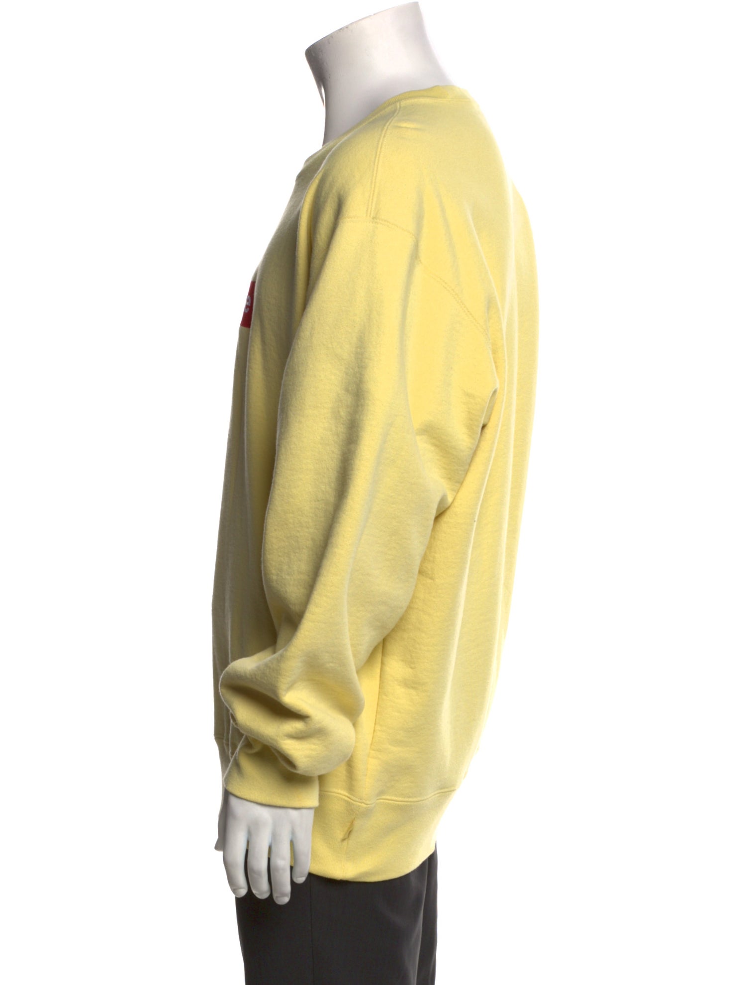 Supreme 2022 Box Logo 'Pale Yellow' Sweatshirt