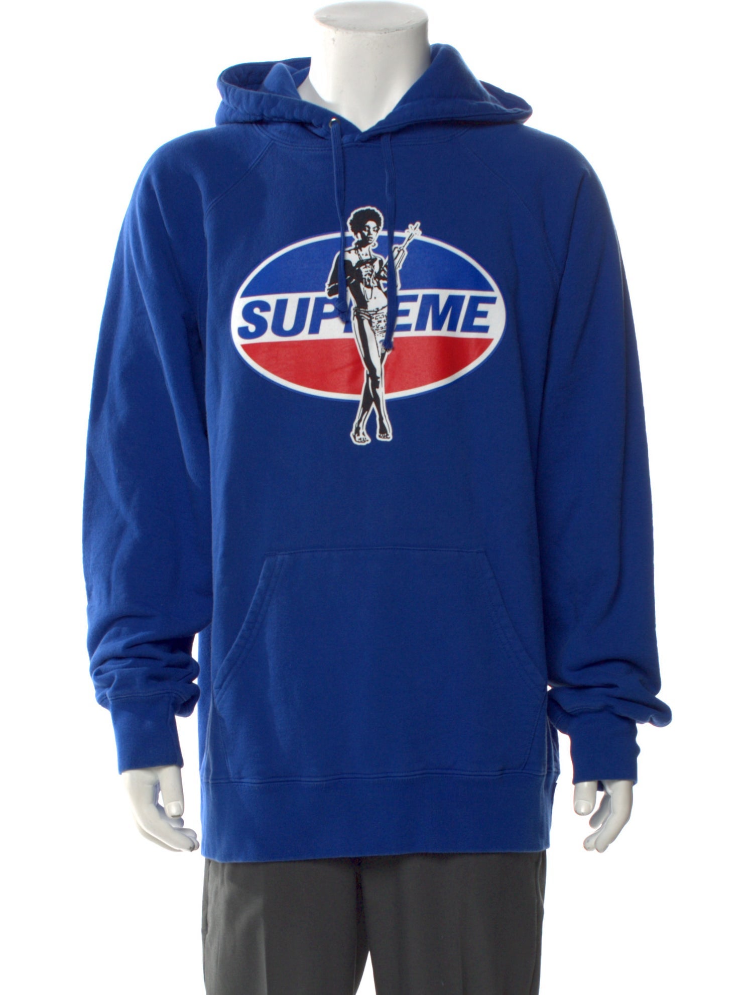 Supreme x Hysteric Glamour Quilted Pattern Graphic Print Hoodie