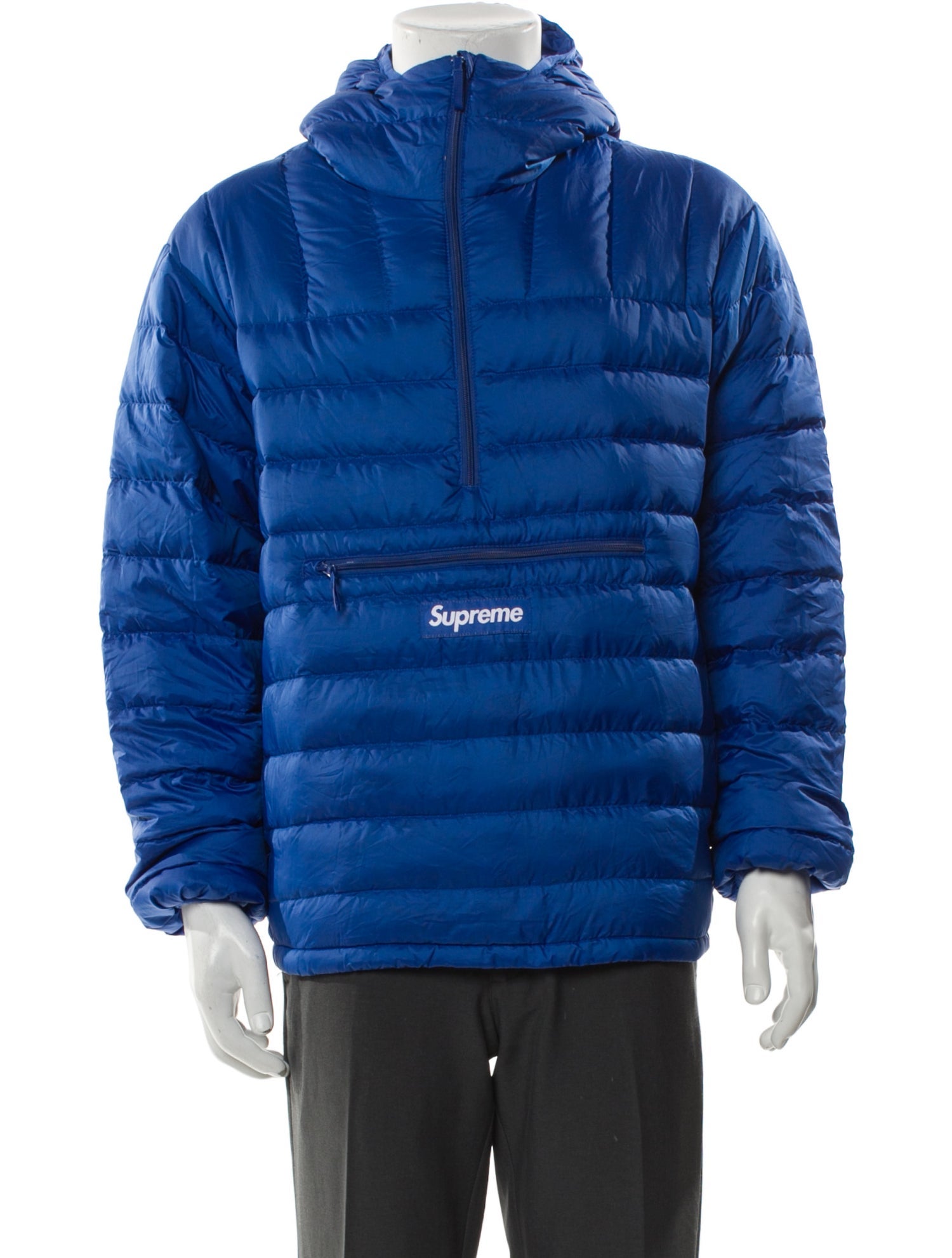 Supreme Quilted Pattern Puffer Coat