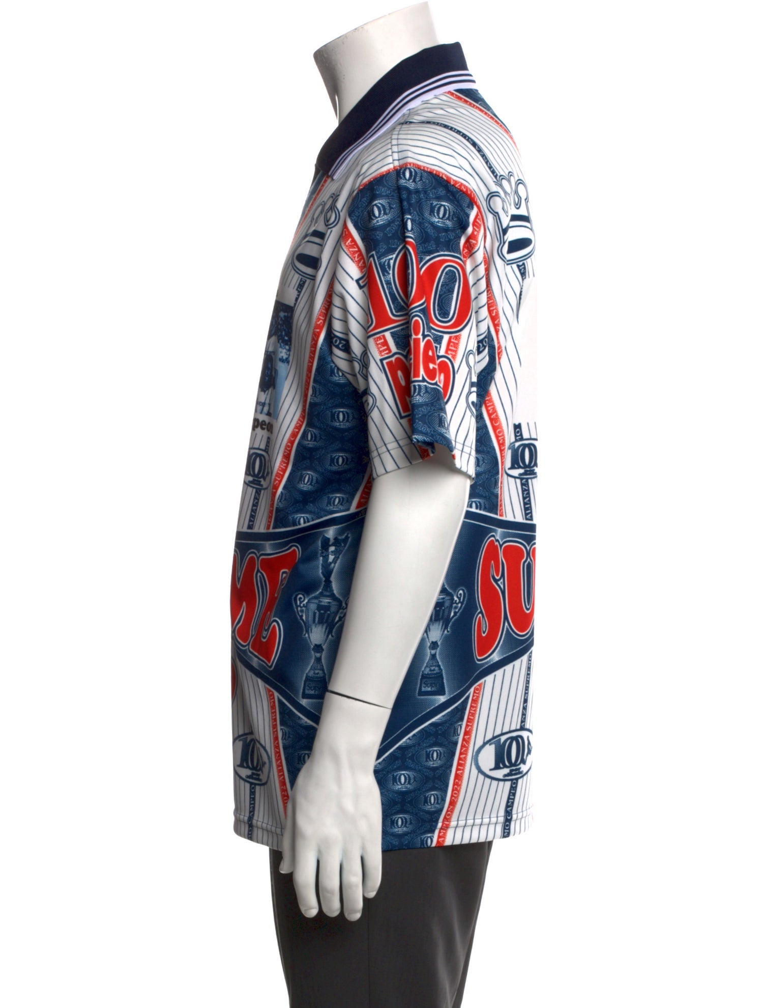 Supreme 2022 Por Ciento Soccer Jersey Polo Shirt