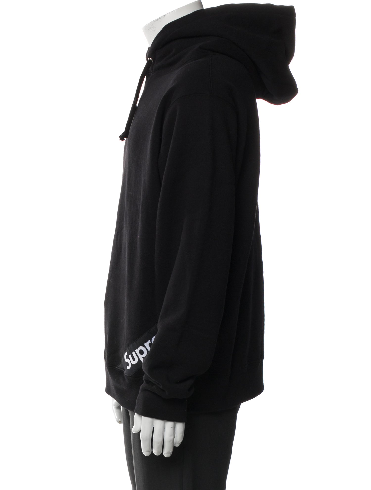 Supreme Signature Logo Corner Label Hoodie