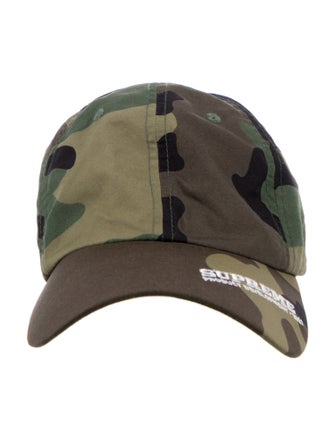 Supreme Visor Logo 6-Panel Woodland Camo