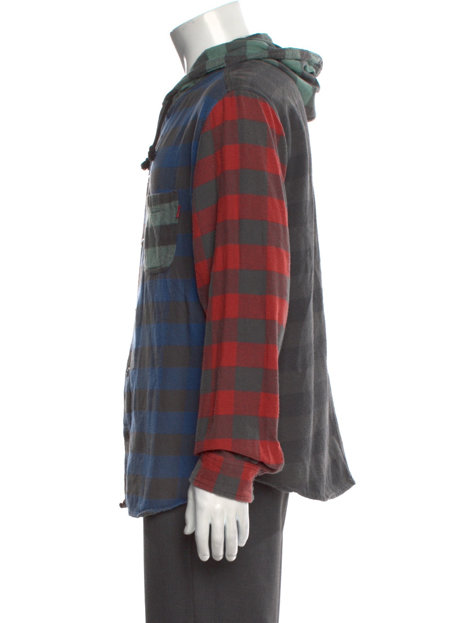 Supreme Buffalo Plaid Plaid Print Hoodie