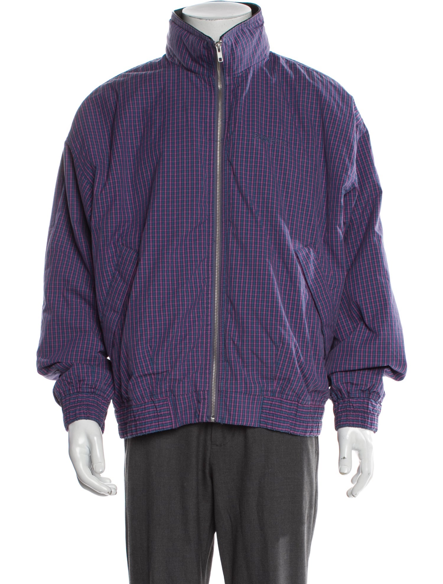 Supreme 2025 Leather Collar Utility Windbreaker