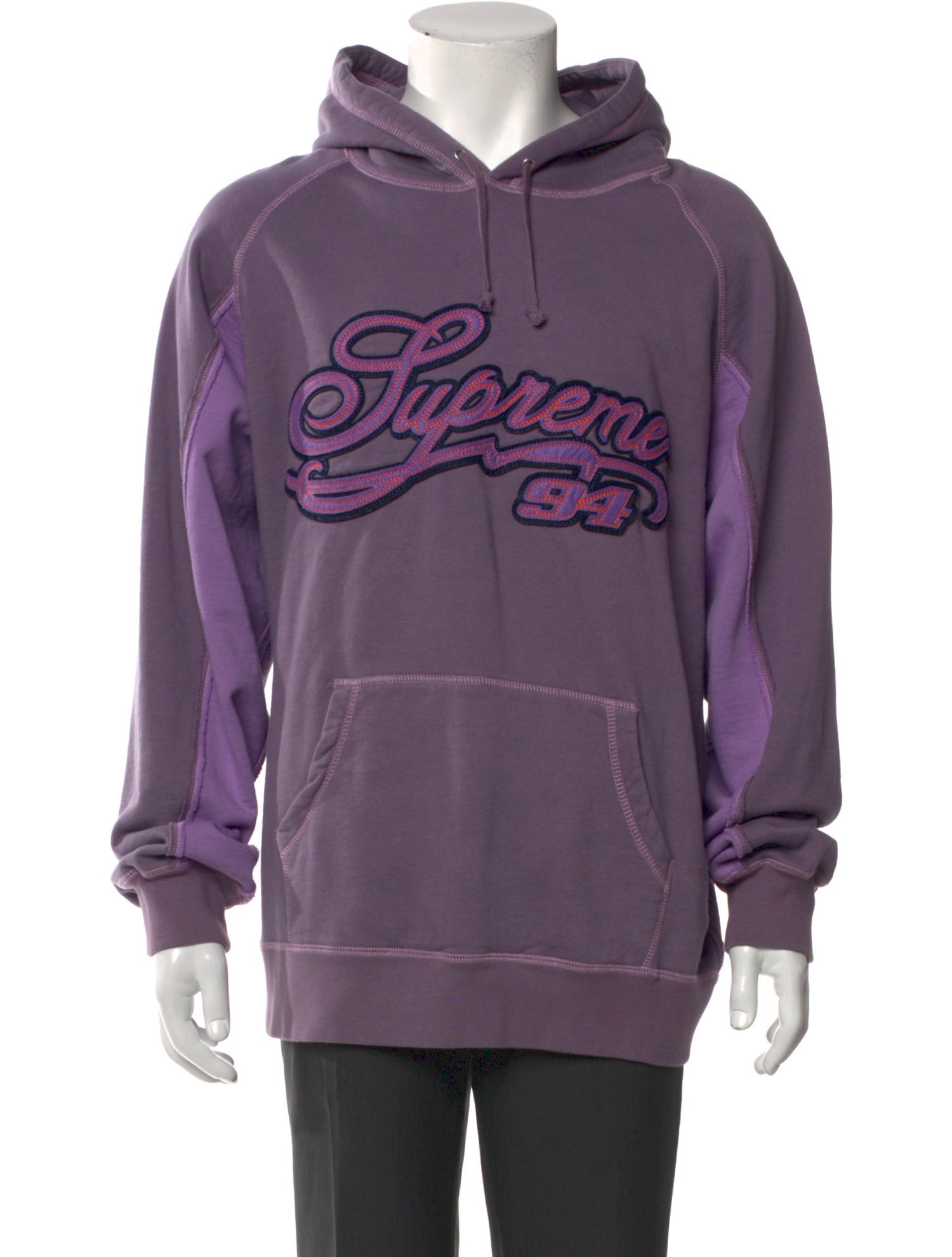 Supreme 2021 Paneled Script Hoodie