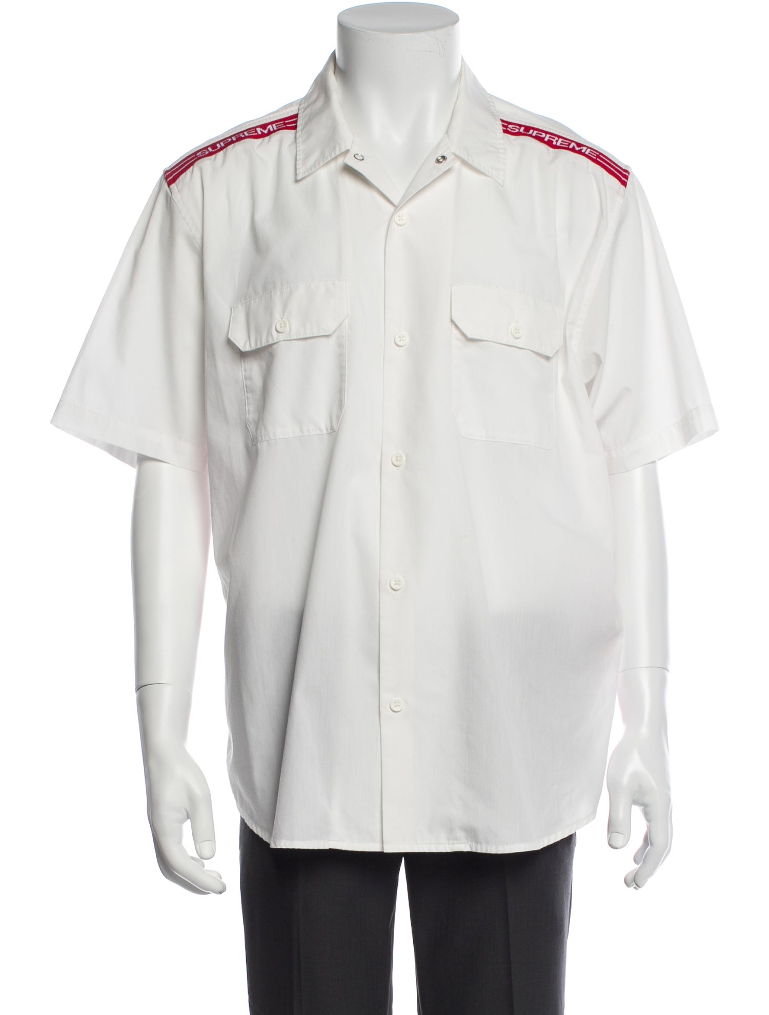 Supreme 2021 Logo Rib S/S Work Shirt