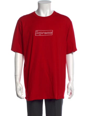 Supreme x Kaws Box Logo Graphic Print T-Shirt