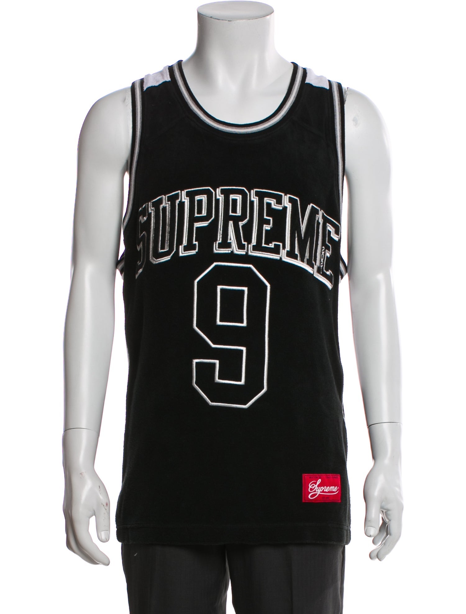 Supreme 2021 Terry Basketball Jersey Tank T-Shirt