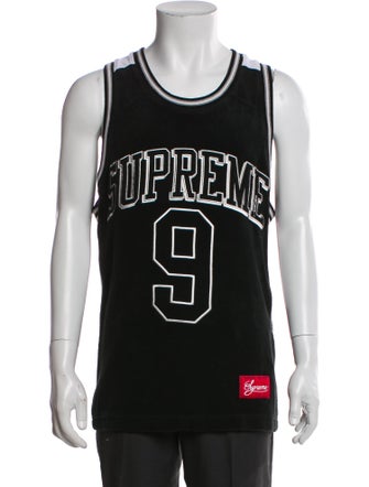 Supreme 2021 Terry Basketball Jersey Tank T-Shirt