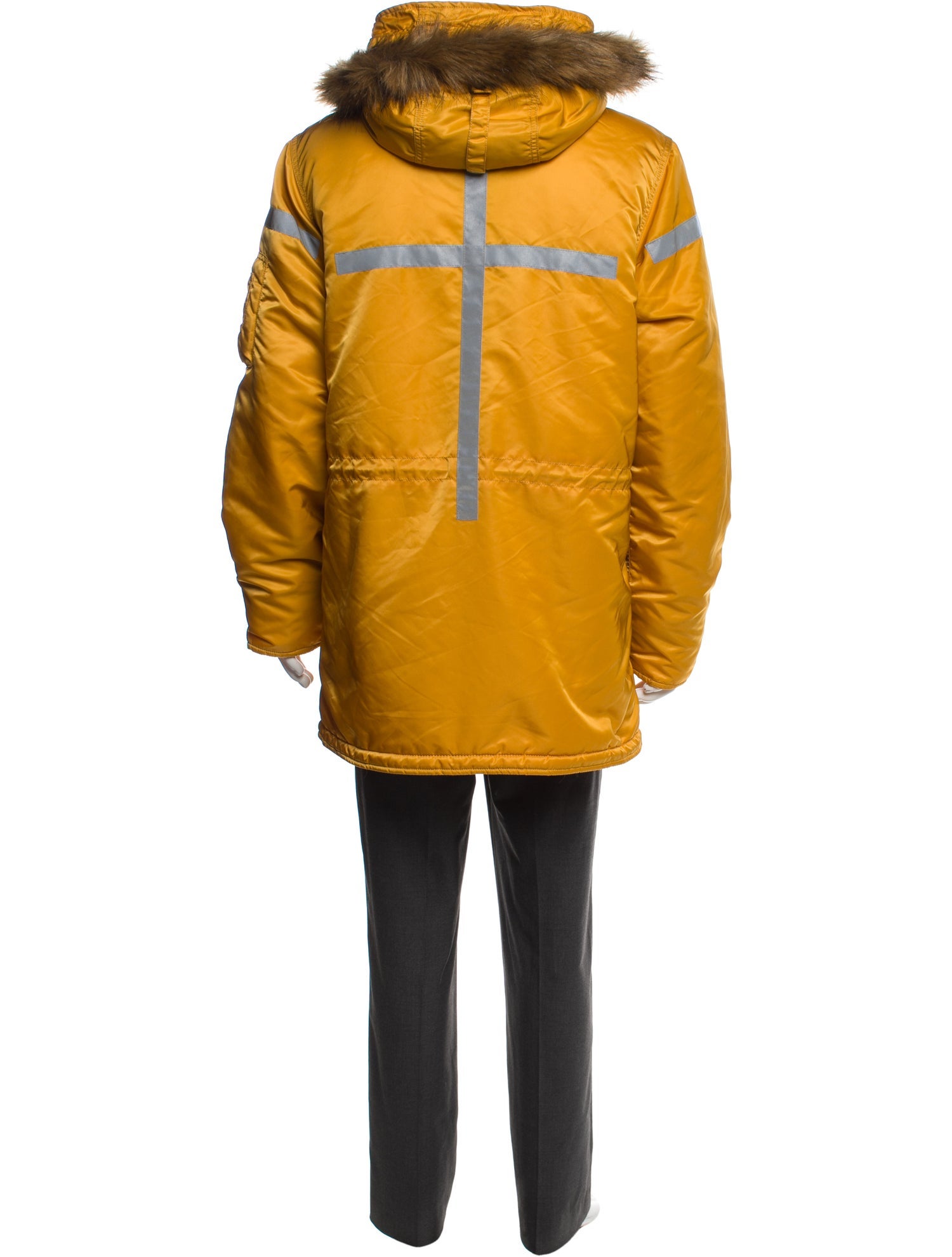 Supreme 2017 Reflective Cross N-3B Parka - Yellow Outerwear