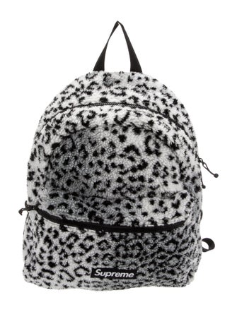 Supreme Leopard Fleece Backpack
