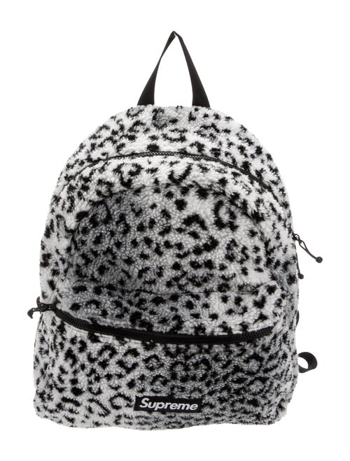 Supreme Leopard Fleece Backpack