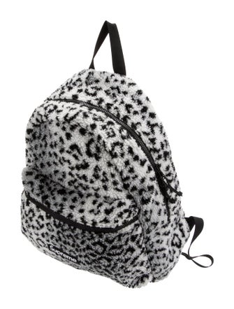 Supreme Leopard Fleece Backpack