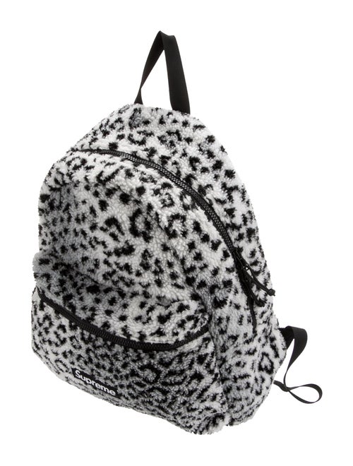 Supreme Leopard Fleece Backpack
