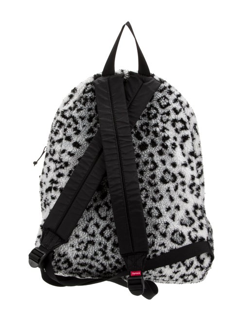 Supreme Leopard Fleece Backpack